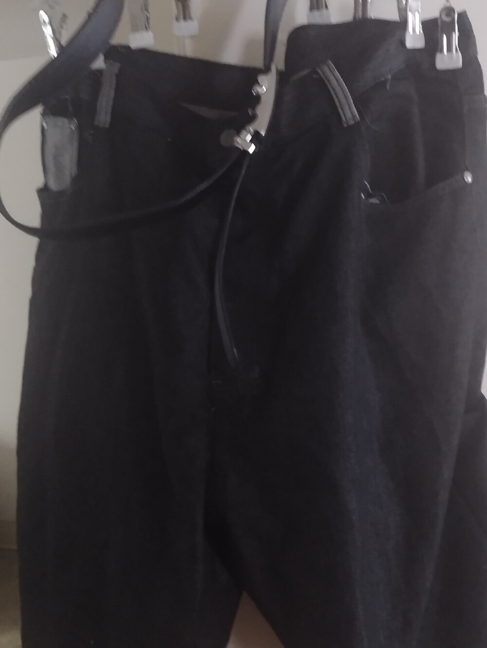 Dark Indigo Denim Shorts with Contrasting Pocket $10 Size 44